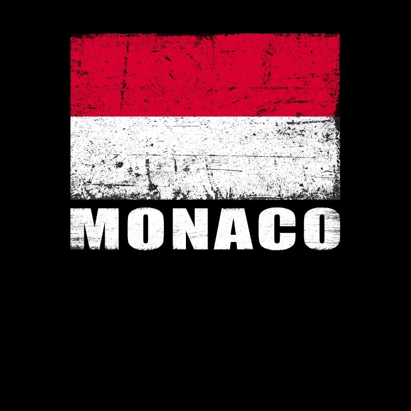 Monaco Flag Grunge Monaco Flag