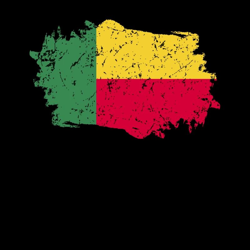 Drapeau du Bénin Grunge Drapeau du Bénin