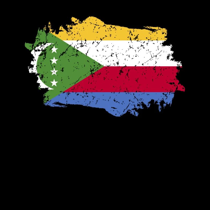 Drapeau des Comores Grunge Drapeau des Comores