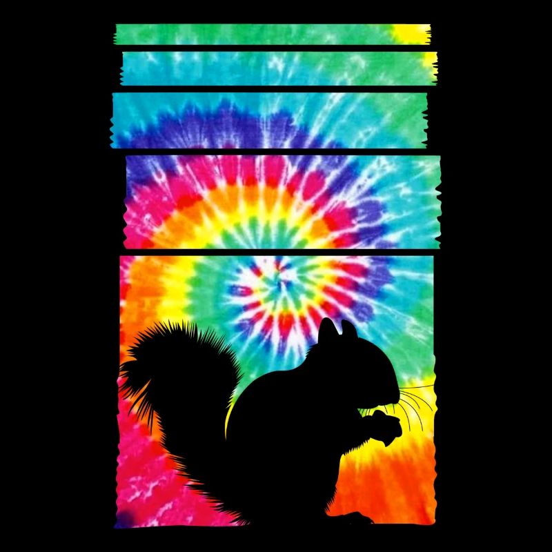 Eichhörnchen Hippie Tie Dye