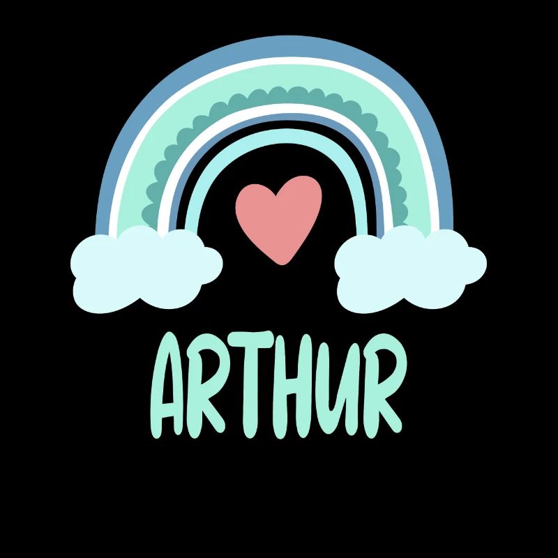 Arthur Name Regenbogen Baby