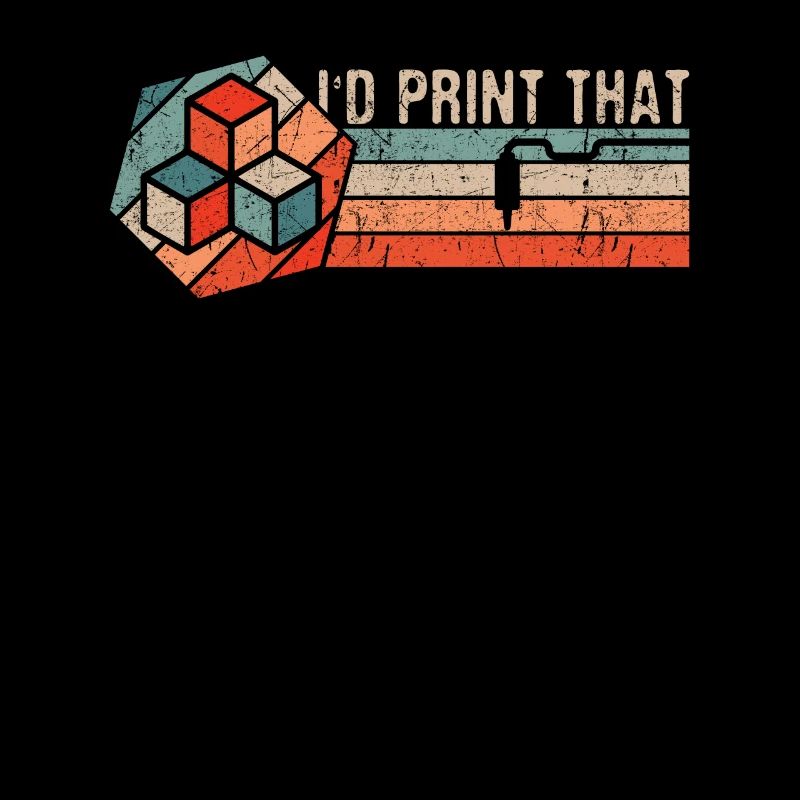 Impression 3D Imprimante 3D Retro Design Slice Print