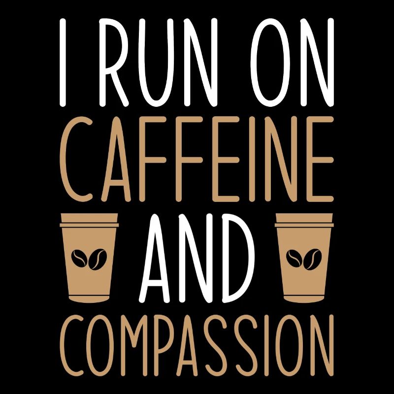 Krankenschwester Kaffee Ich Laufe Mit Koffein