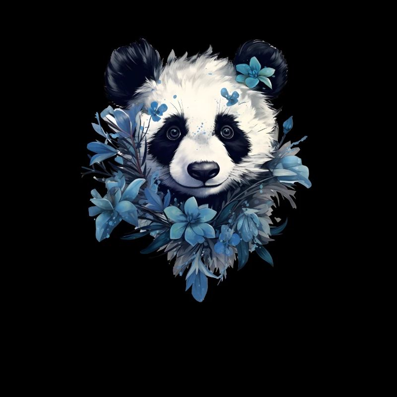 Panda Blumen-Design