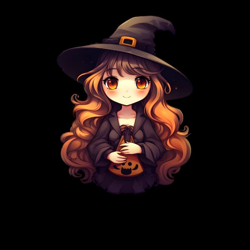 Visage de sorcière d’Halloween