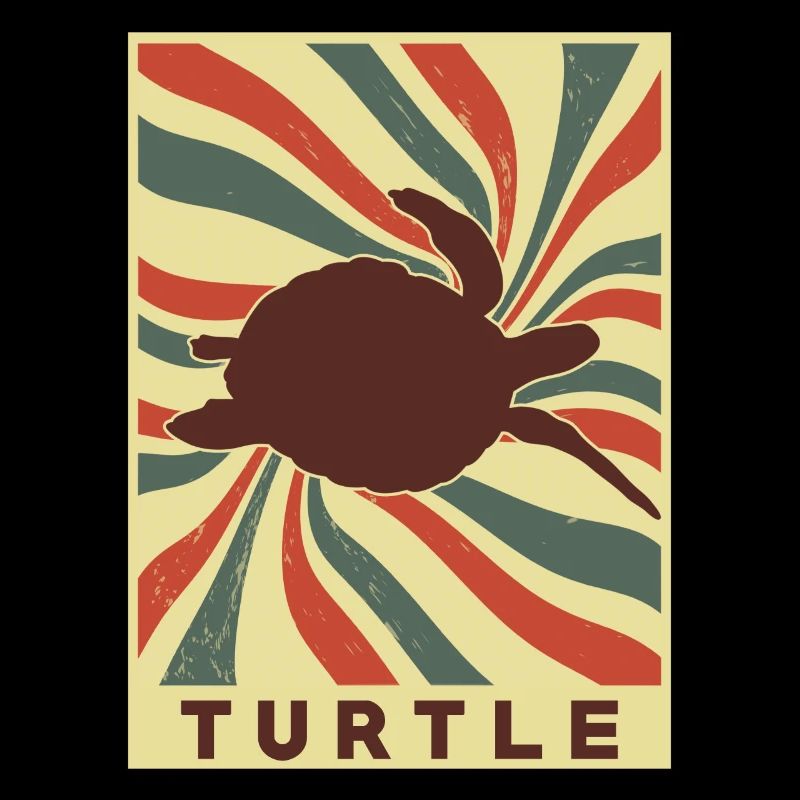 Sea Turtle Retro Vintage