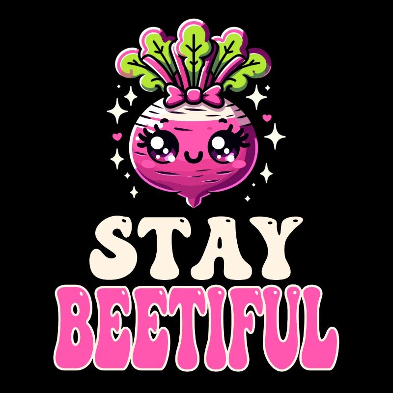Beetroot Love - Restez Beetiful Kawaii Beets Pun