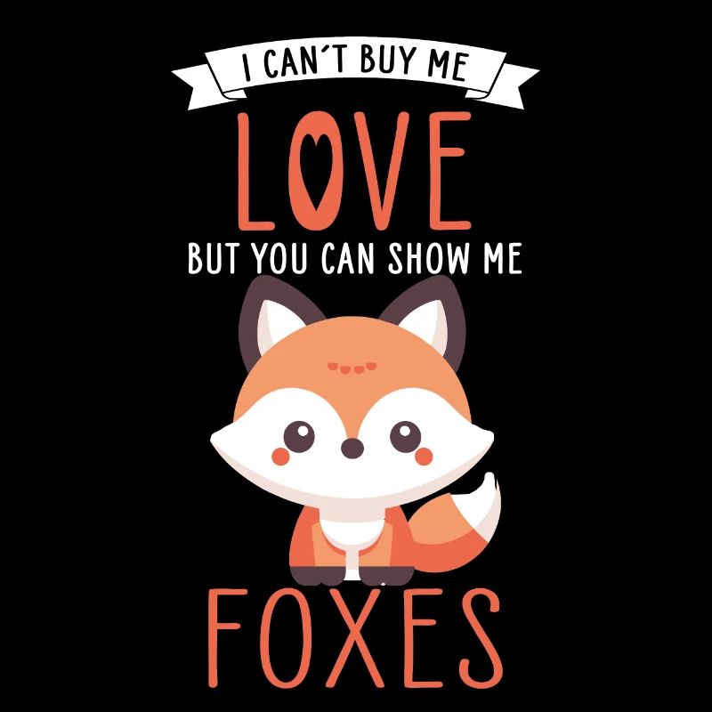 Design de renard kawaii mignon avec citation de renards sincères