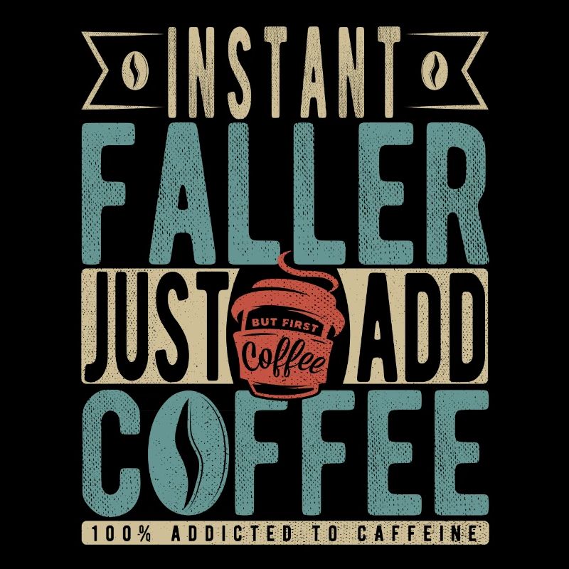 Instant Faller Einfach Kaffee hinzufügen