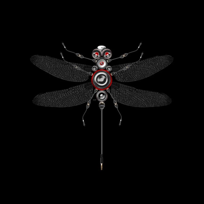 Dragonfly Insect Techno Haut-Parleur Robot Basse