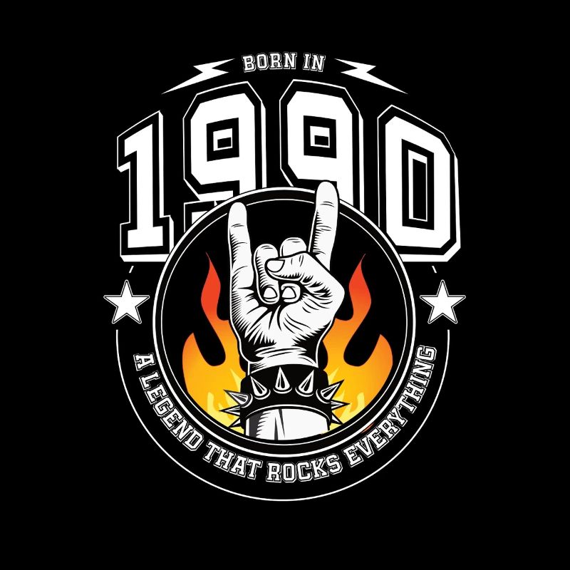 1990 Geburtstag, rockt alles