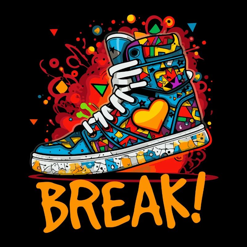Breakdance Love: Herz-Sneaker