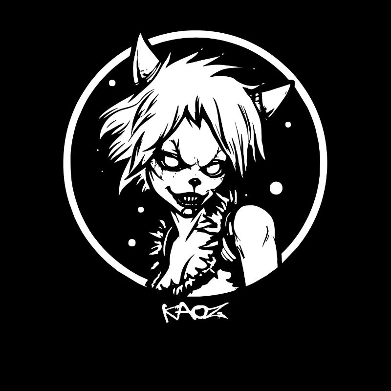 Une dame loup-garou : emblème d’horreur