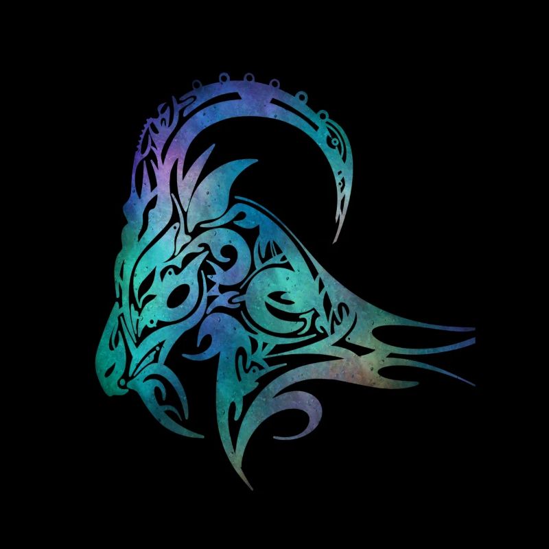 Widder Sternzeichen Schafbock mit Hörnern