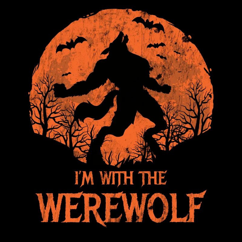 Je suis avec le Werewolf Red Moon Design for Wolves