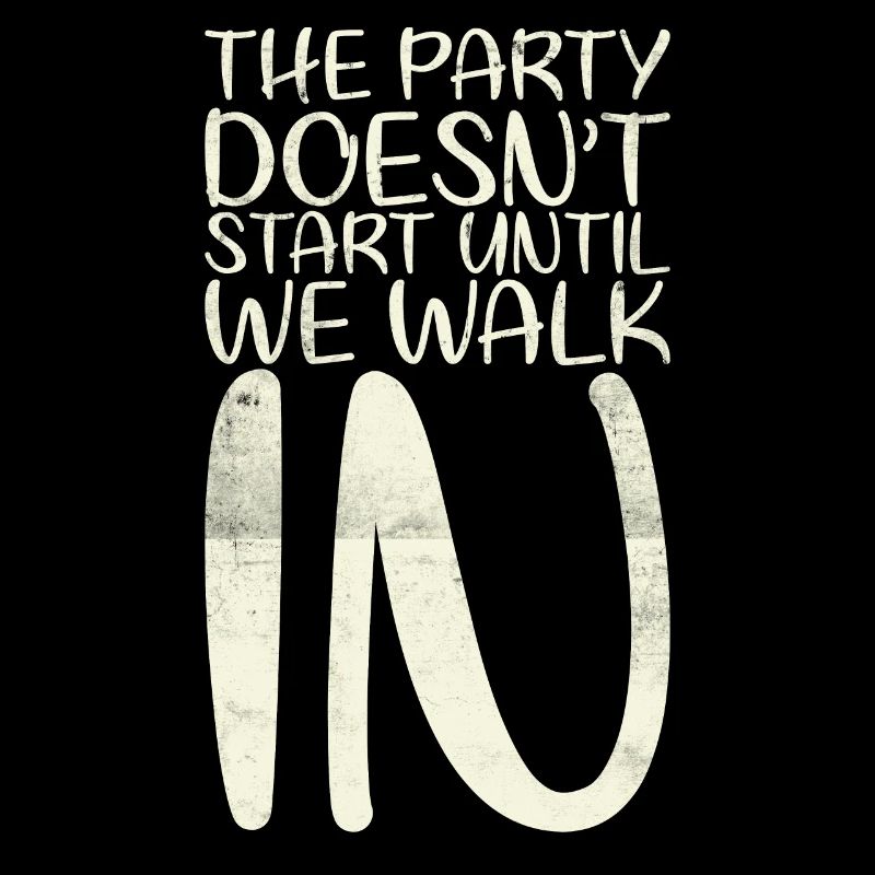 The party doesn't start until we work for the bride