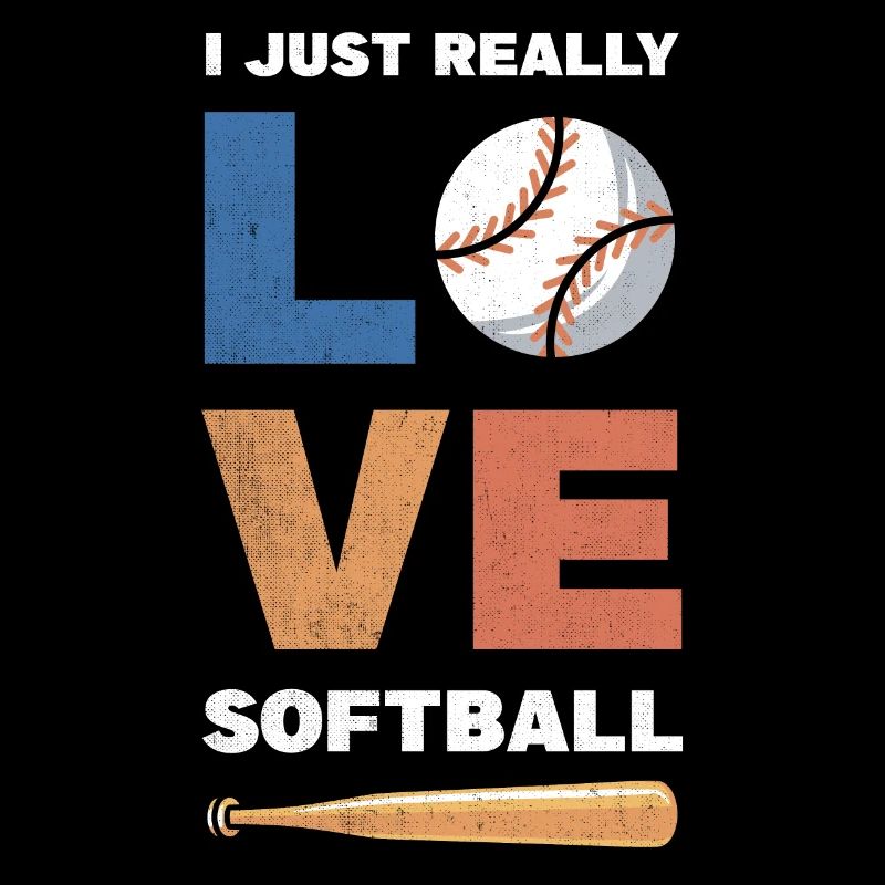 J’adore le design de softball pour le baseball