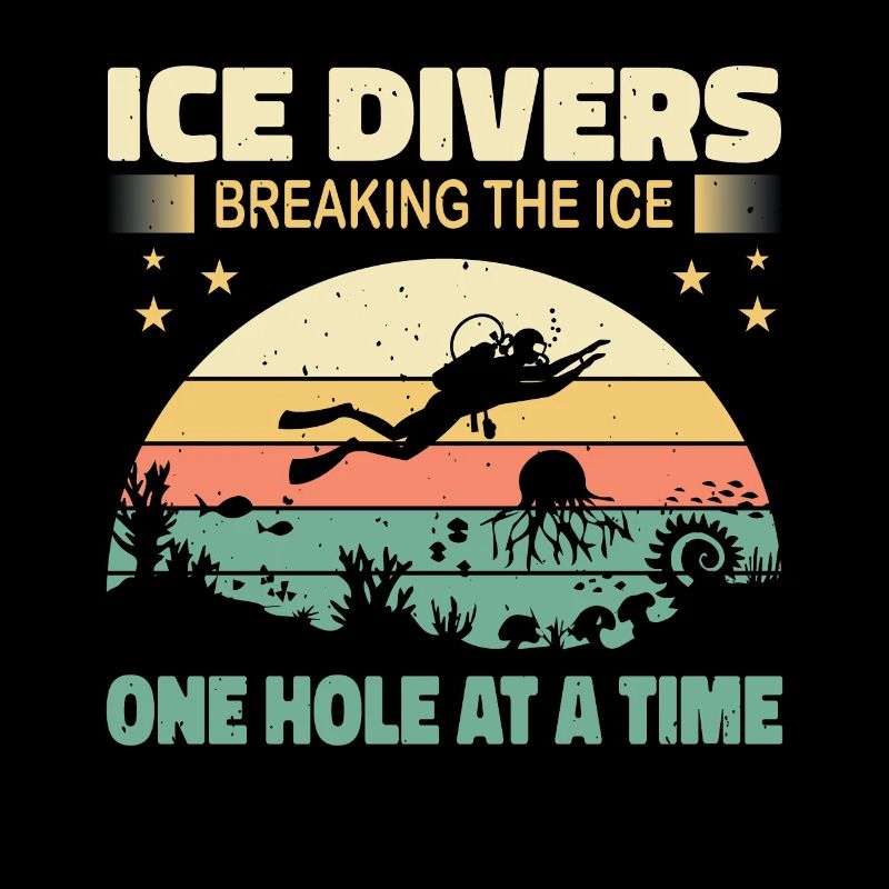 loons breaking the ice hole by hole,