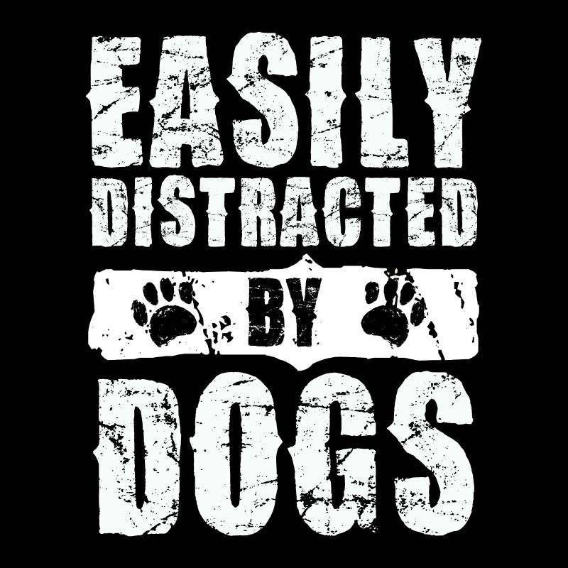 Easily distracted by dogs