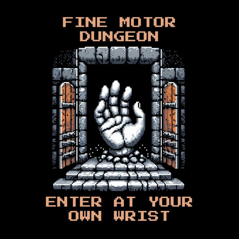 Occupational Therapy Fine Motor Skills Hand Training Retro Pixel
