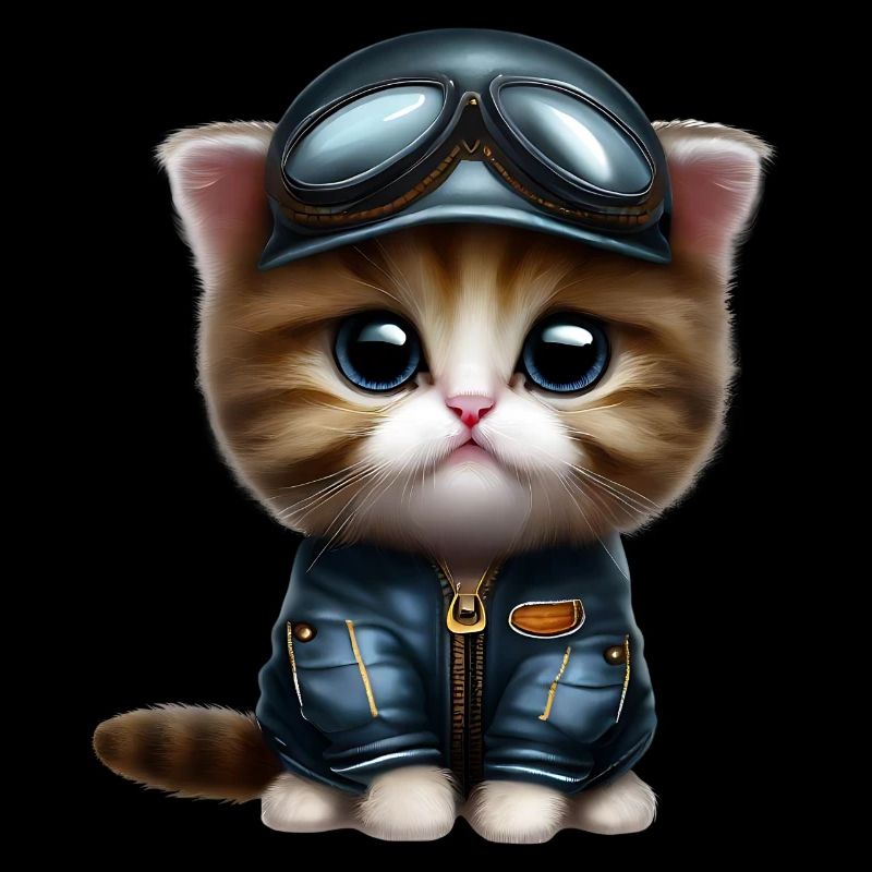 Fliegerkatze Pilot Katze