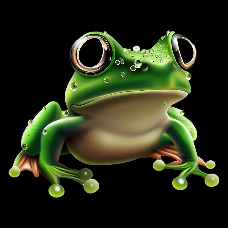 Rain Frog Water Drop Frog