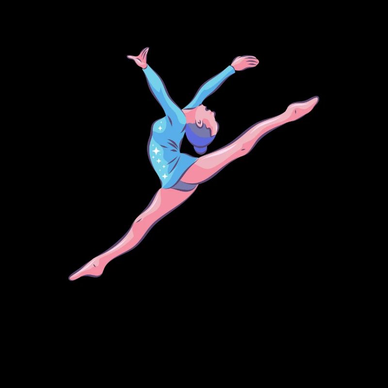 Gymnast - floor exercises Rhythmic gymnastics