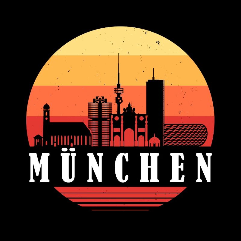 München Retro Skyline