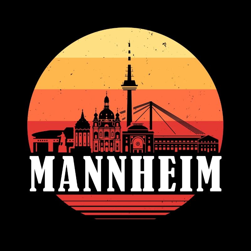 Mannheim Retro Skyline