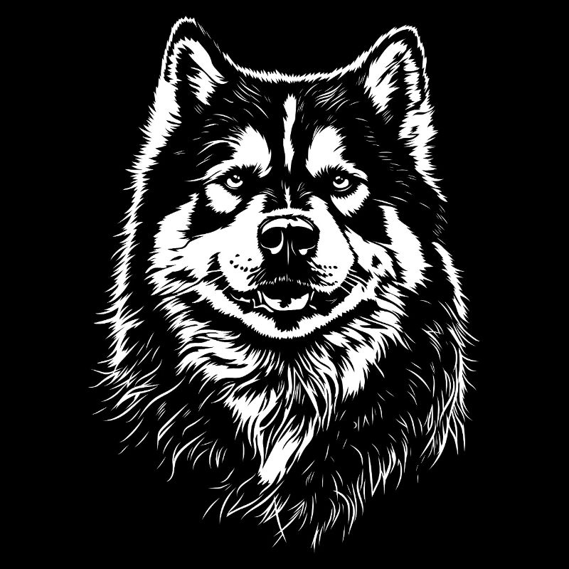 Alaskan Malamute Portrait Chien Chien