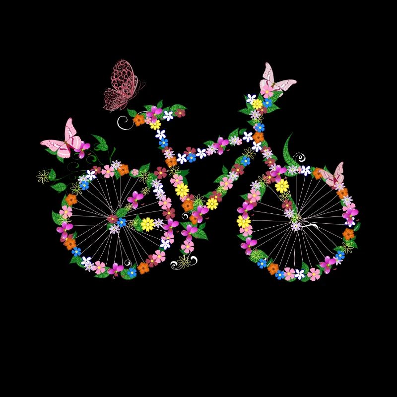Fahrrad mit Blumen