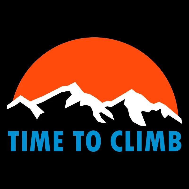 Il est temps de grimper (montagnes, soleil)