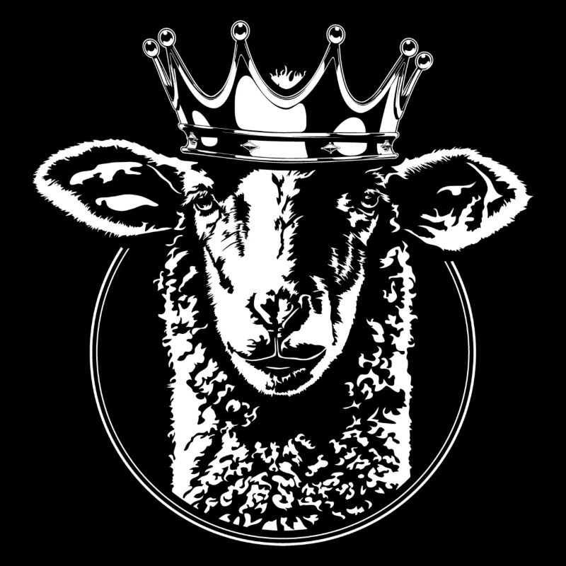 SHEEP with crown funny sheep Wilsign's shepherd