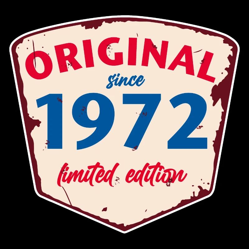 1972 Blechschild - édition citronnée - Millésime