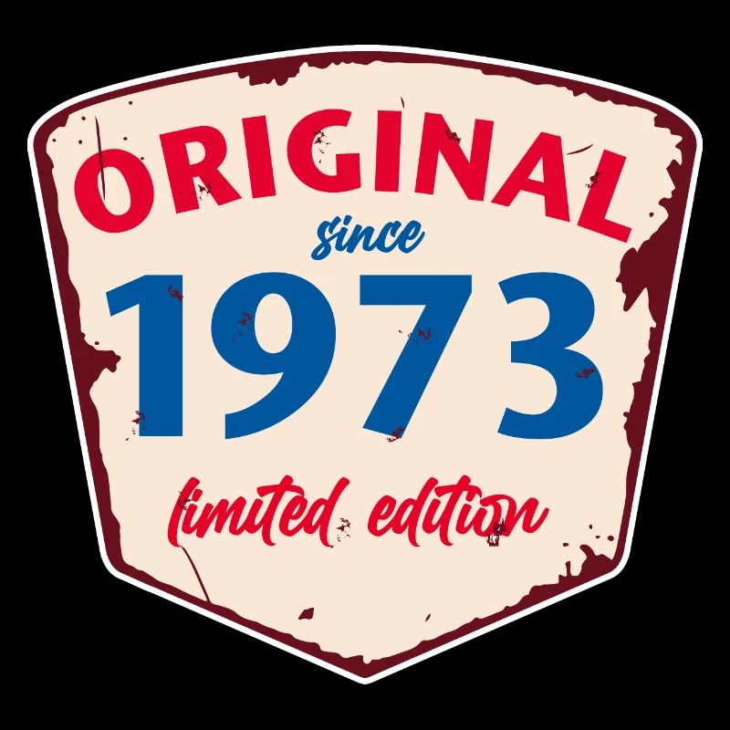 1973 Blechschild - édition chaulée - Millésime