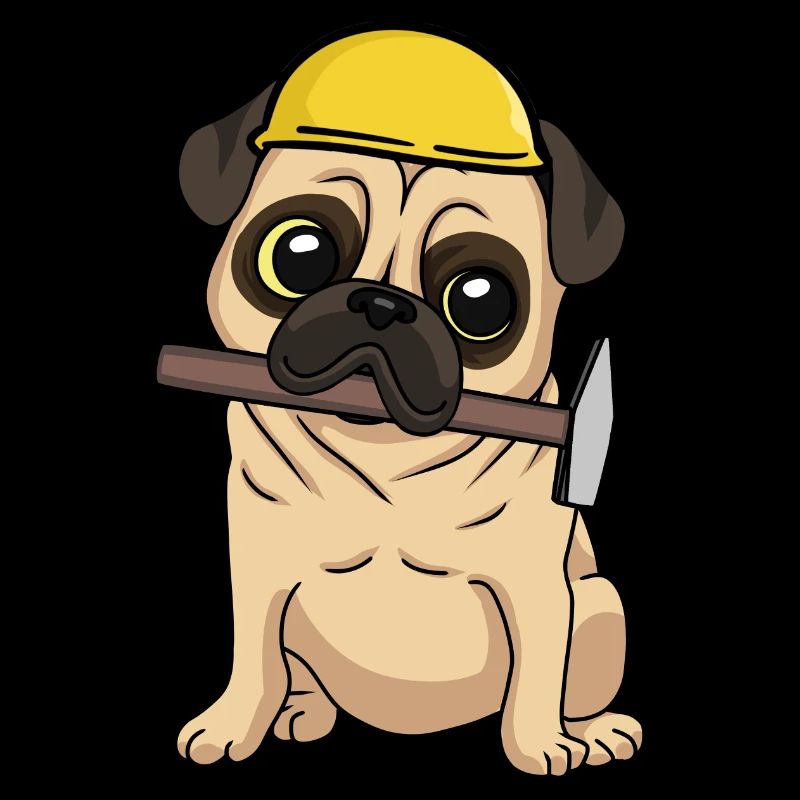Construction site Civil engineering Pug Craftsmen build hammer job