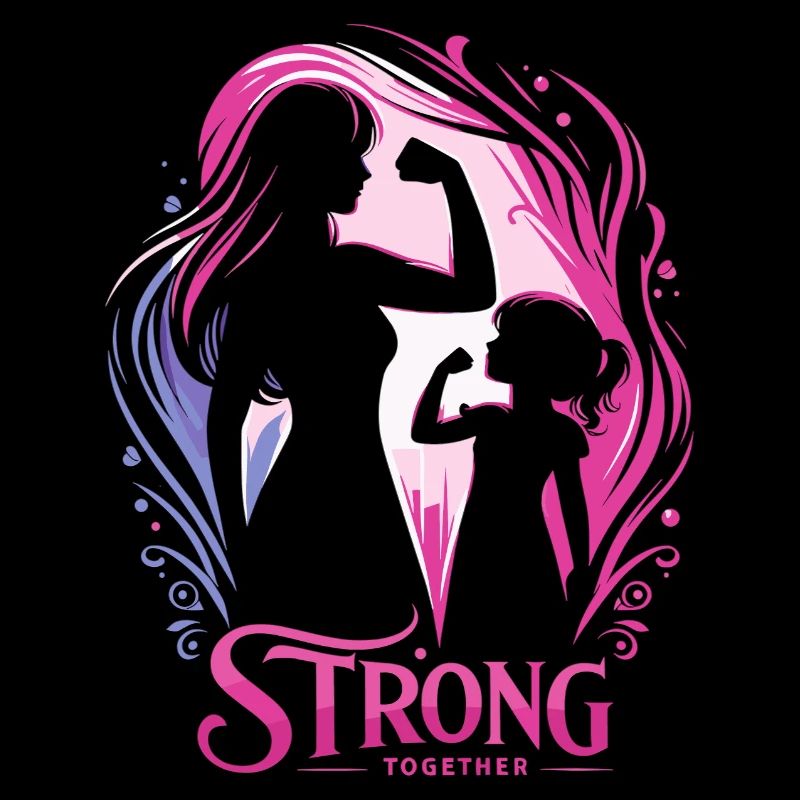 Mutter und Tochter zusammen stark Geschenk