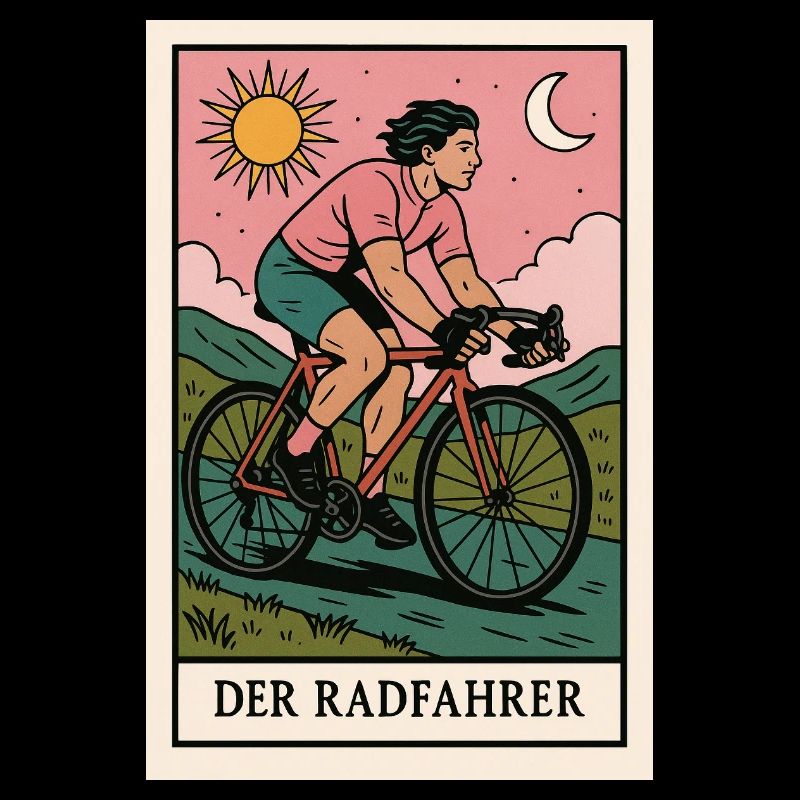 Der Radfahrer Illustration