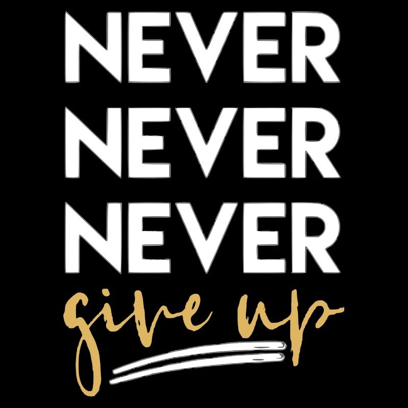 Never Give Up Motivation Durchhalten Workout Gym