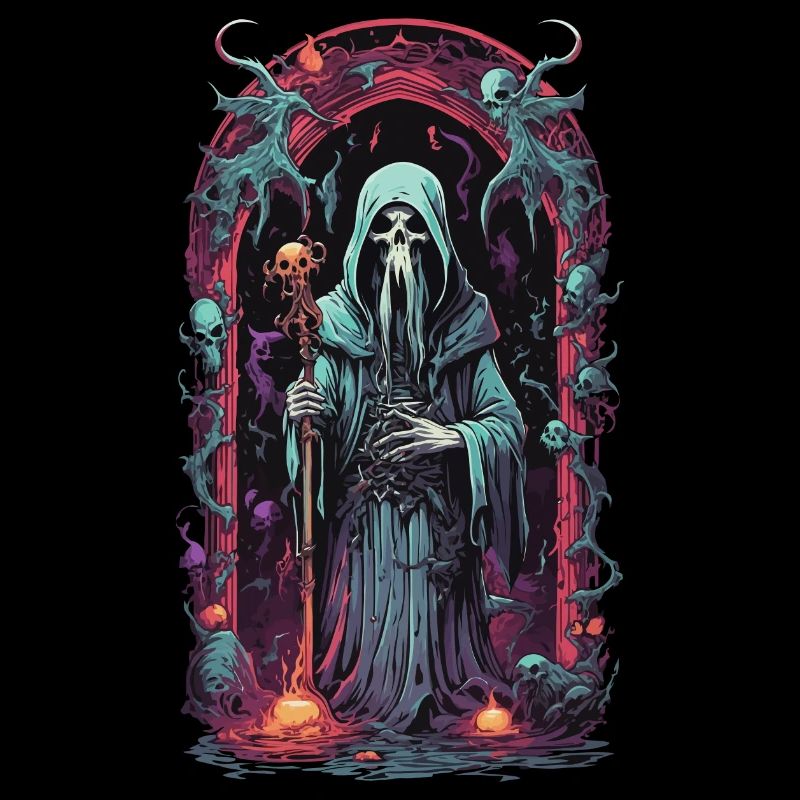 Underworld Grim Reaper Magic Halloween Design