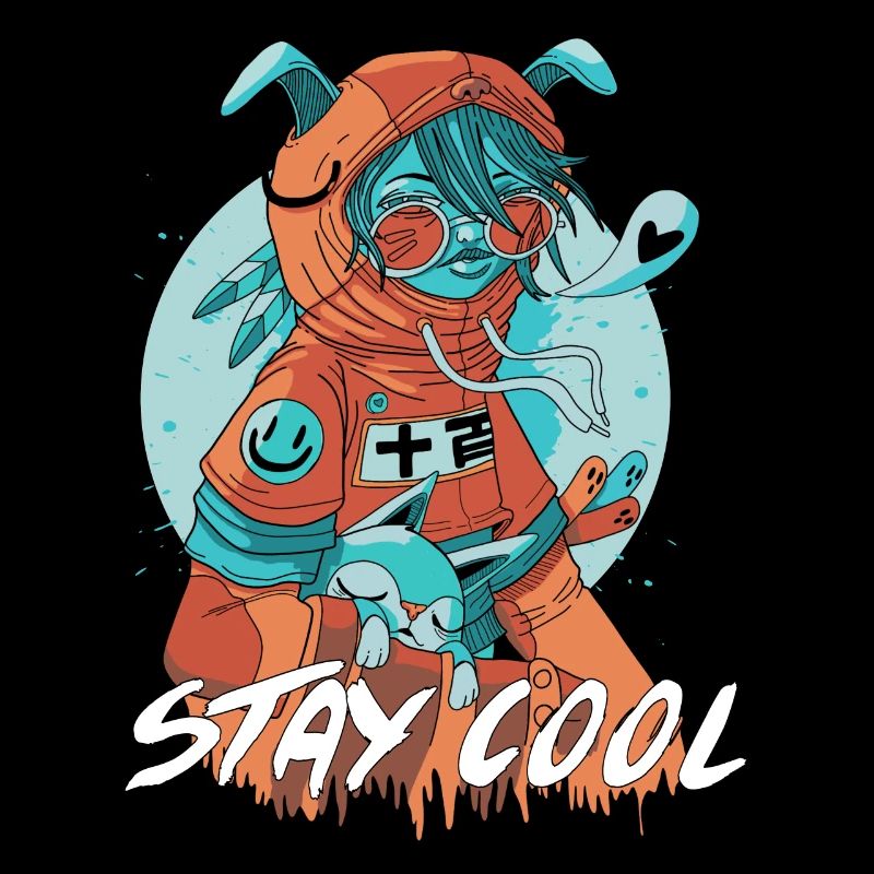 Stay Cool Chats Comicstyle Art Design