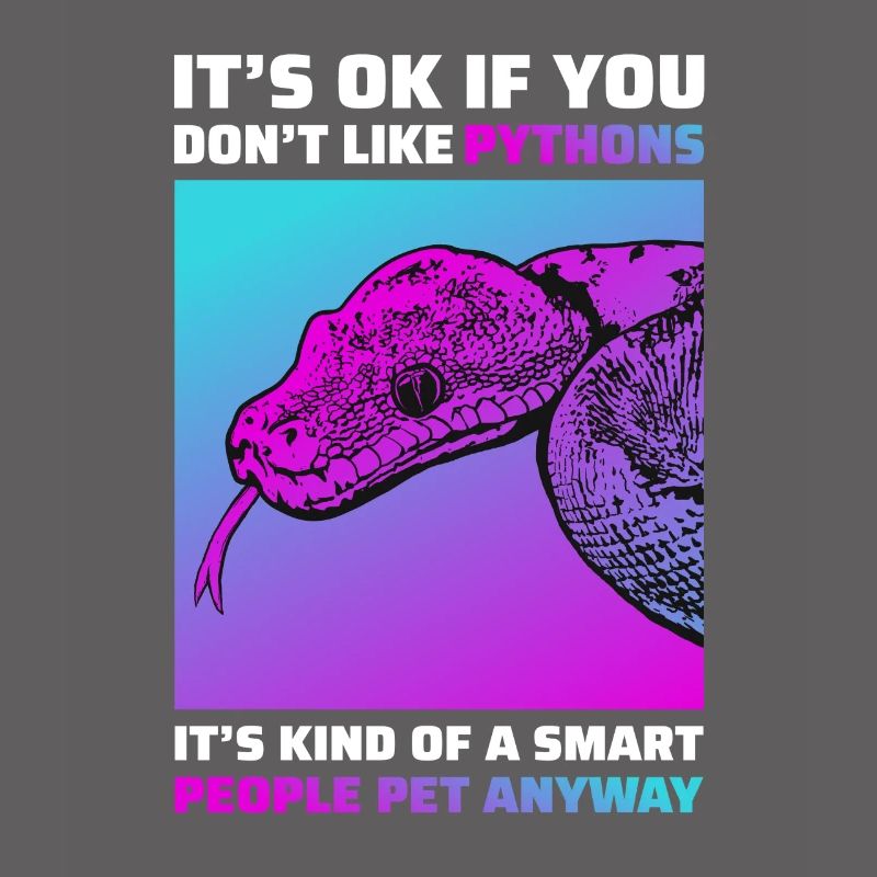 Lustiges Python Schlangen T-Shirt Reptil Geschenk