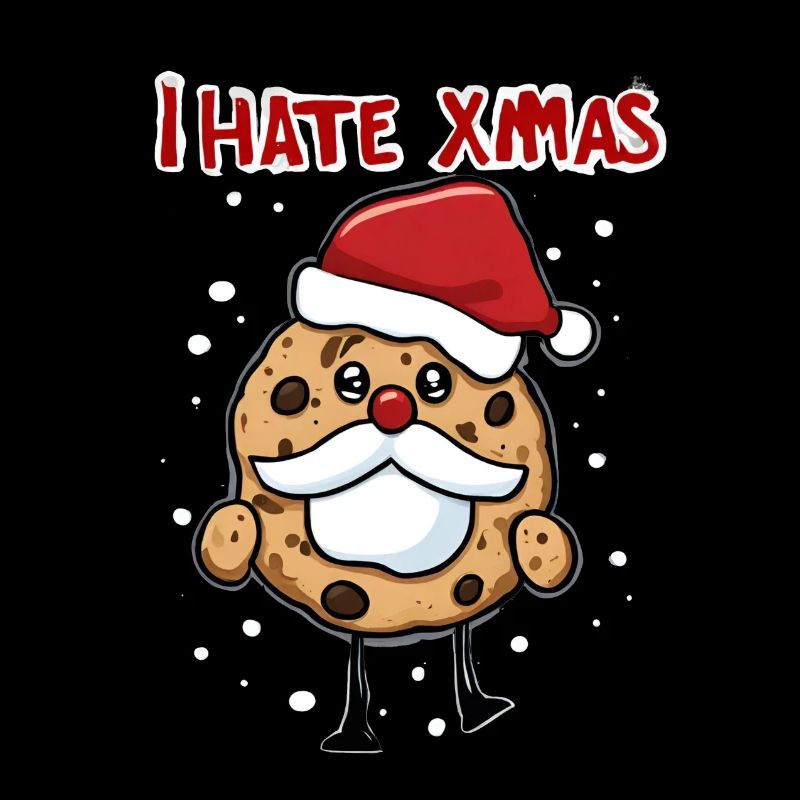 I Hate Xmas Angry Cookie Cake Christmas