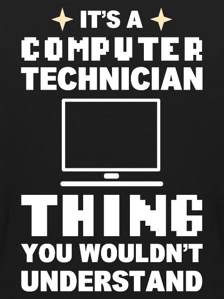 Lustiger Computerfreak Computertechniker