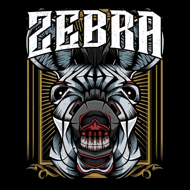 Zebra Zebra Zebra Zebrakopf Modern Trendy Cheval