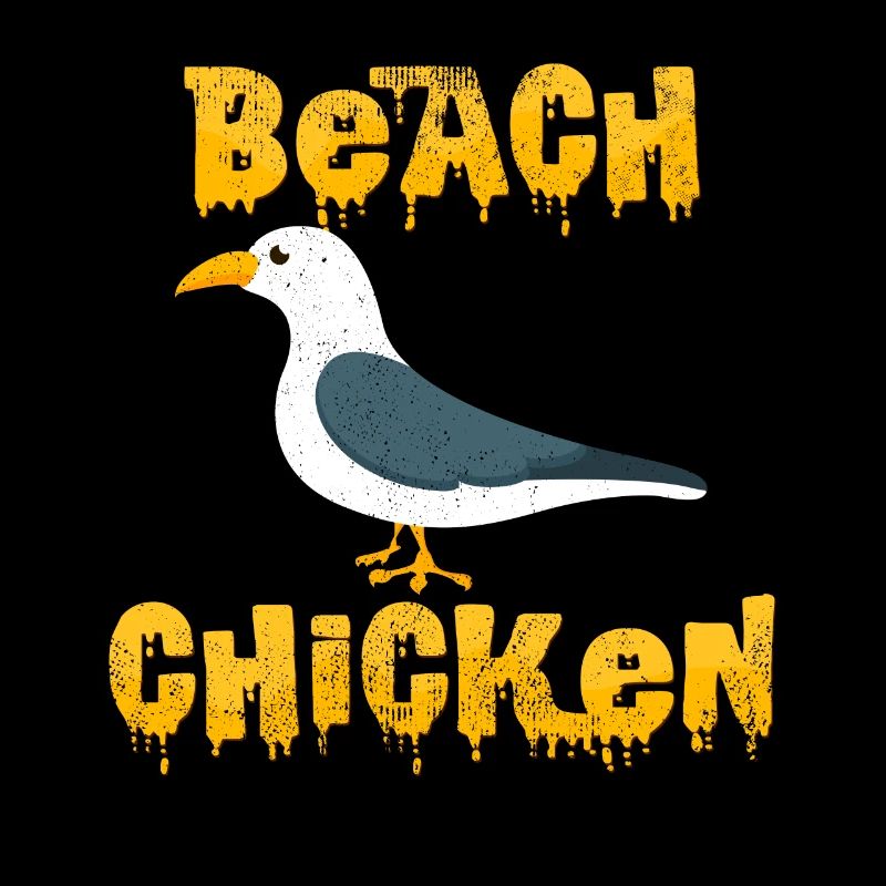 Beach Chicken Cool Möwe Seevogel Wildnis Geschenk