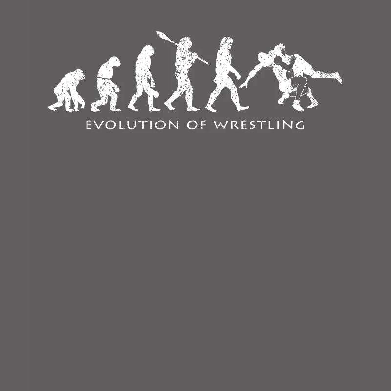 Wrestling Evolution Silhouette Wrestler Geschenk