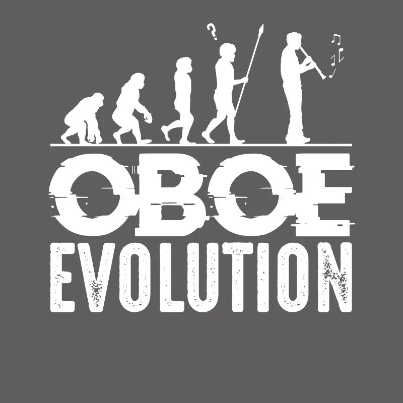 Oboe evolution oboist silhouette oboist gift