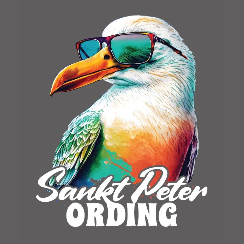 St. Peter Ording Urlaub Möwe mit Sonnenbrille