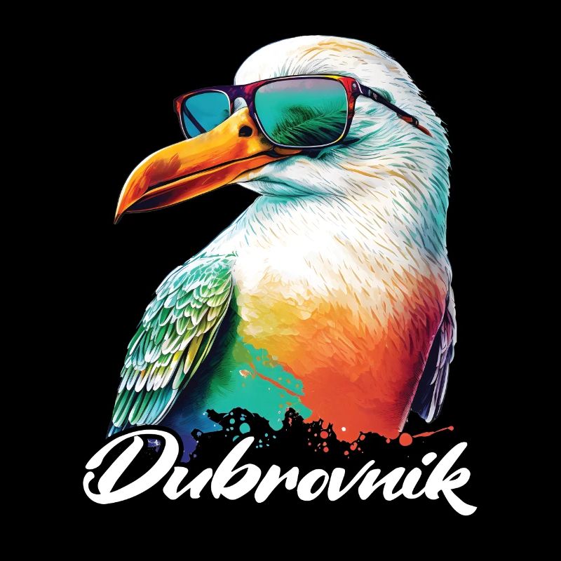 Dubrovnik Kroatien Urlaub coole Möwe Sonnenbrille